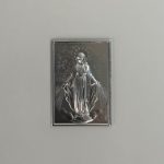 LAMINA ALUMINIO 3.8X5.4cm P/CARTERA V. MEDALLA MILAGROSA