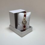 PULSERA COMB. ROJO/PERLA  PATER V.GPE. 8